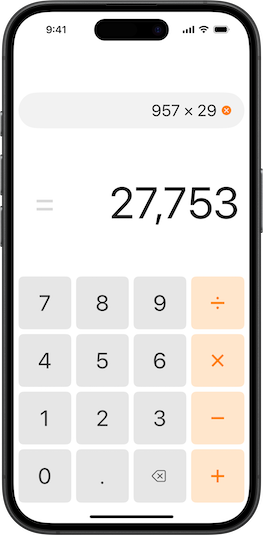 Calculator app hero image